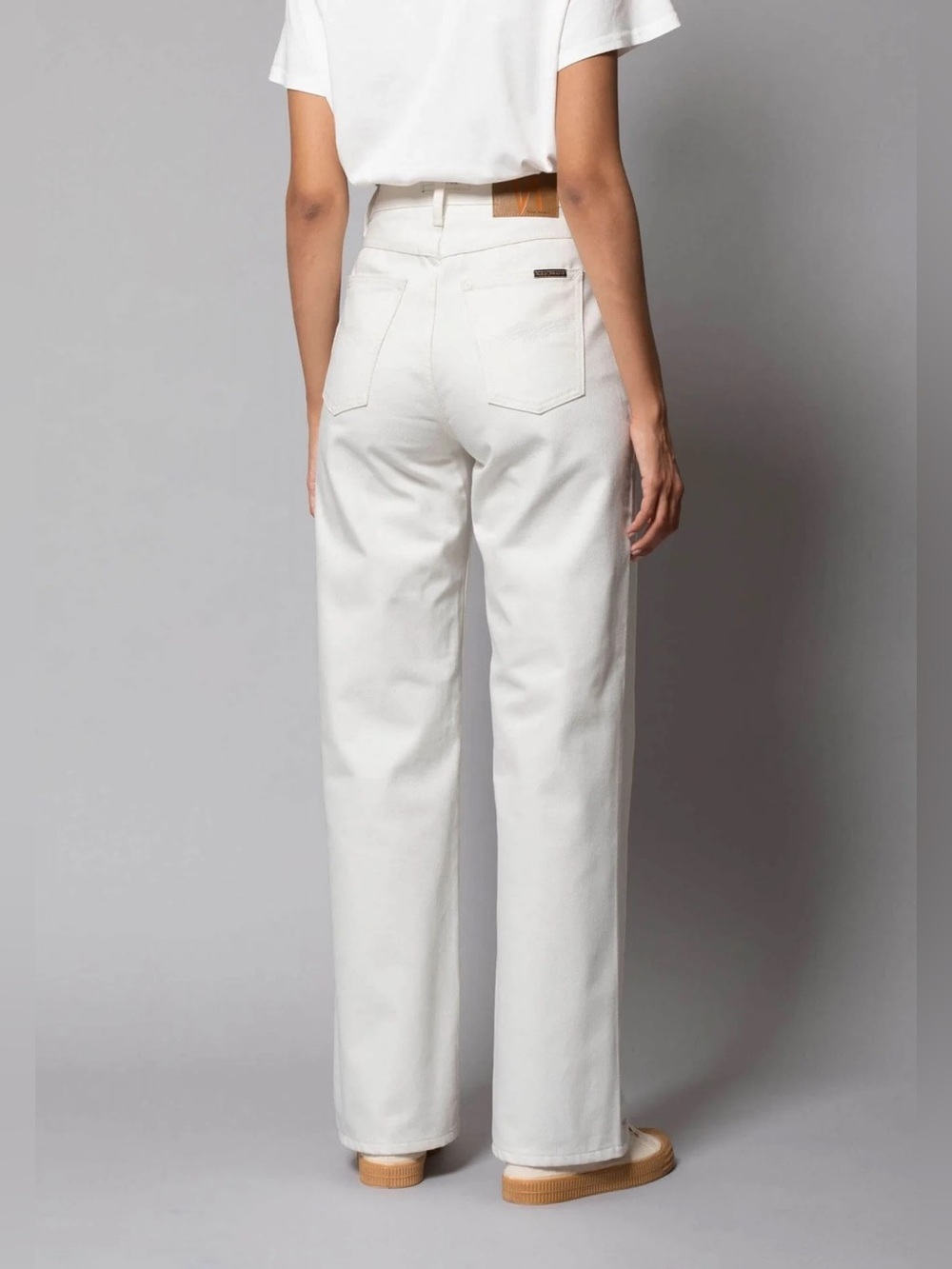 Nudie Jeans 100% Cotton ‘Clean Eileen’ in Off White, size 28